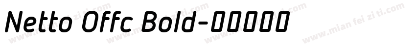 Netto Offc Bold字体转换